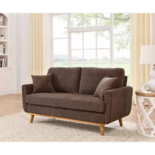 Load image into Gallery viewer, Upholstered Loveseat With Arms And Pillows
