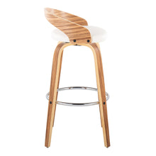 Load image into Gallery viewer, Grotto - Contemporary Fixed Height Barstool With Swivel With Round Footrest (Set of 2)
