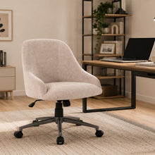 Load image into Gallery viewer, Enveloping Bucket Back Swivel Computer Chair For Home Decor - Beige
