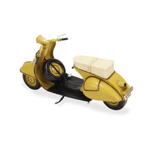 Load image into Gallery viewer, Hand Painted 1959 Scooter Model Motorcycle - Yellow / Black
