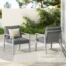 Load image into Gallery viewer, Modern Lounge Chair With Rope Accents And Cushions
