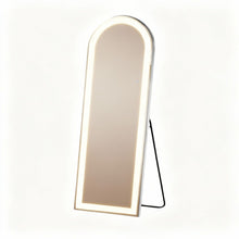 Load image into Gallery viewer, 71" Arch Lighted Freestanding And Wall Mount Frameless Full Length Mirror - Clear
