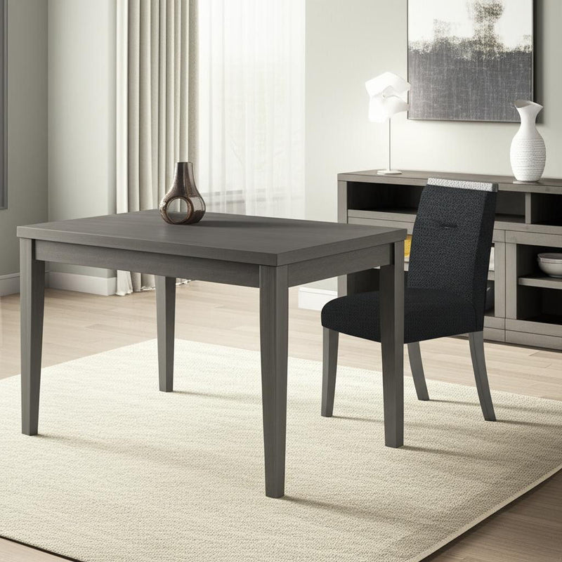Upholstered Fabric With Faux Crystal Bling Dining Side Chair - Dark Gray