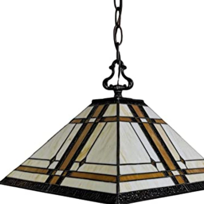 Unique Statement Two Light Glass Dimmable Chandelier With Shades - Brown / White