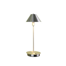 Load image into Gallery viewer, Metal Bedside Table Lamp With Silver Cone Shade - Silver
