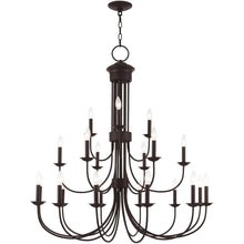 Load image into Gallery viewer, 44" Multi Light Dimmable Chandelier With Shades - Bronze
