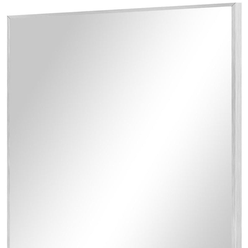 Aluminum Framed Bathroom Vanity Mirror - Silver
