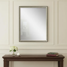 Load image into Gallery viewer, 30" Solid Wood Framed Accent Mirror - Silver
