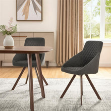 Load image into Gallery viewer, Tufted And Upholstered Fabric Dining Arm Chairs (Set of 2) - Gray
