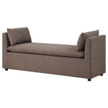 Load image into Gallery viewer, Isiah - Raised Arm Accent Bench - Brown

