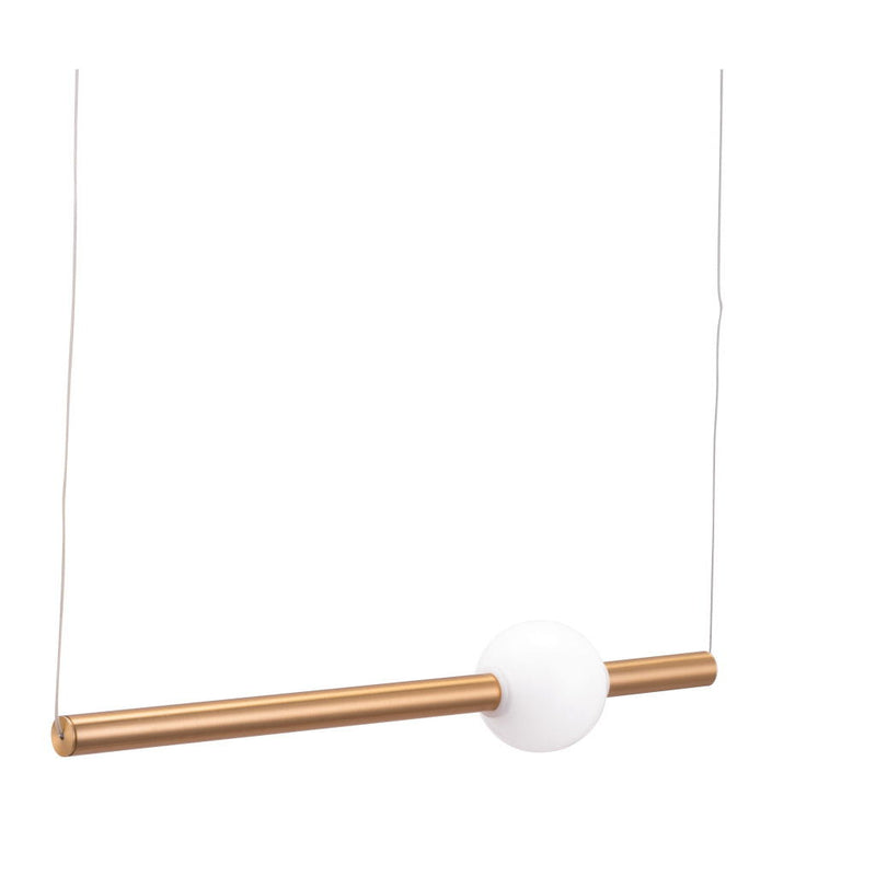 Kitchen Island Metal LED Chandelier - Gold / White