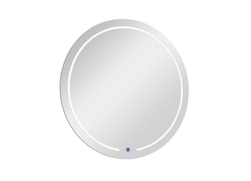 Round Lighted Frameless Bathroom Vanity Mirror - Clear