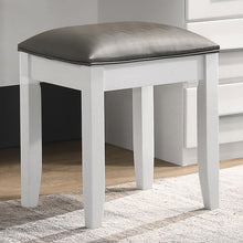 Load image into Gallery viewer, Vanity Stool With Padded Seat - White
