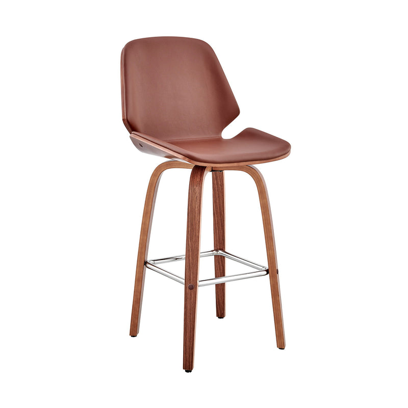 26" Swivel Counter Height Bar Chair - Brown