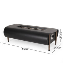 Load image into Gallery viewer, Vernon - Rectangle Fire Pit 50, 000 Btu - Dark Gray
