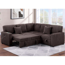Load image into Gallery viewer, Convertible Sectional Upholstered Sleeper Sofa With Storage Chaise
