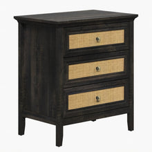 Load image into Gallery viewer, Nightstand With 3 Drawers, Tall End Table - Brown
