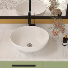 Load image into Gallery viewer, Oval Vessel Bathroom Sink - White
