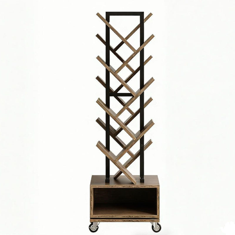 Sixteen Tier Etagere Bookcase - Brown