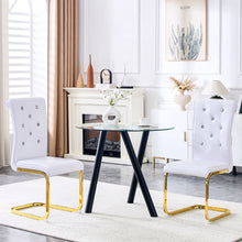 Load image into Gallery viewer, Elegant Design Alligator Skin Upholstered Dining Chairs

