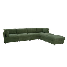 Load image into Gallery viewer, Reversible Modular Sectional With Custom Configuration And Premium Upholstery - Dark Green
