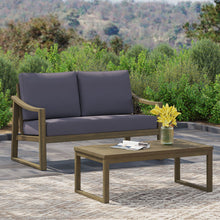 Load image into Gallery viewer, 4 Person Outdoor Seating Group With Water Resistant Cushions
