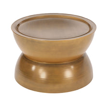 Load image into Gallery viewer, Iron Round Pedestal Coffee Table - Gold
