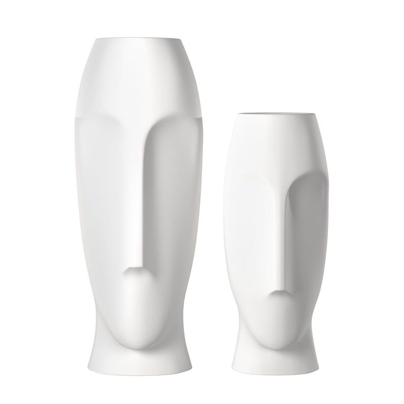 Cylinder Table Vases (Set of 2) - White
