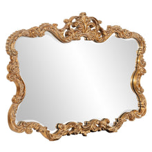 Load image into Gallery viewer, 27" Ornate Scroll Framed Accent Mirror - Gold
