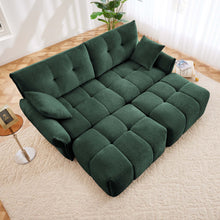 Load image into Gallery viewer, Sofa Set With Ottoman And Pillows, Textured, High Resilience Cushions
