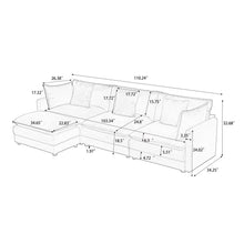 Load image into Gallery viewer, Modular Ottoman Style Deep Seat Sofa With Cushions
