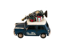 Load image into Gallery viewer, c19060s Mini Cooper Christmas Sculpture - Blue
