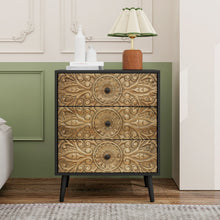 Load image into Gallery viewer, 3 Drawer Cabinet, Suitable For Bedroom - Black
