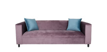 Load image into Gallery viewer, Velvet Sofa for Living Room with Pillows, Modern 3-Seater Sofas Couches for Bedroom, Office, and Apartment with Solid Wood Frame (Lavender)
