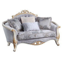 Load image into Gallery viewer, Galelvith - Loveseat With 4 Pillows - Gray Fabric
