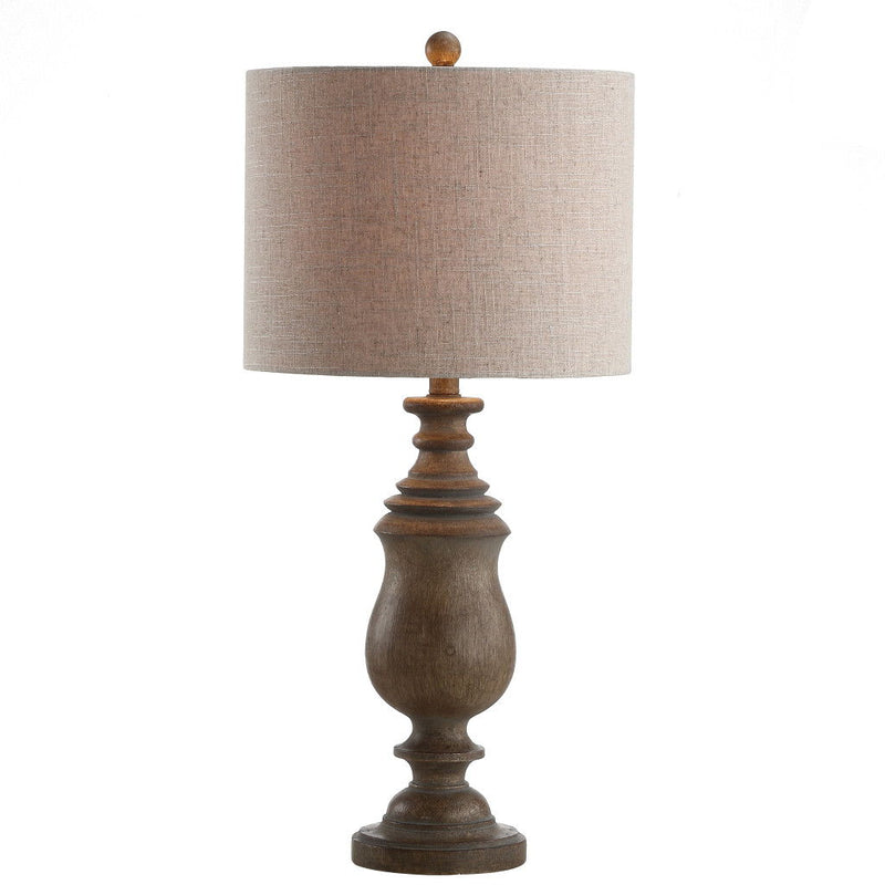 Novelty Table Lamp LED With Globe Shade - Brown