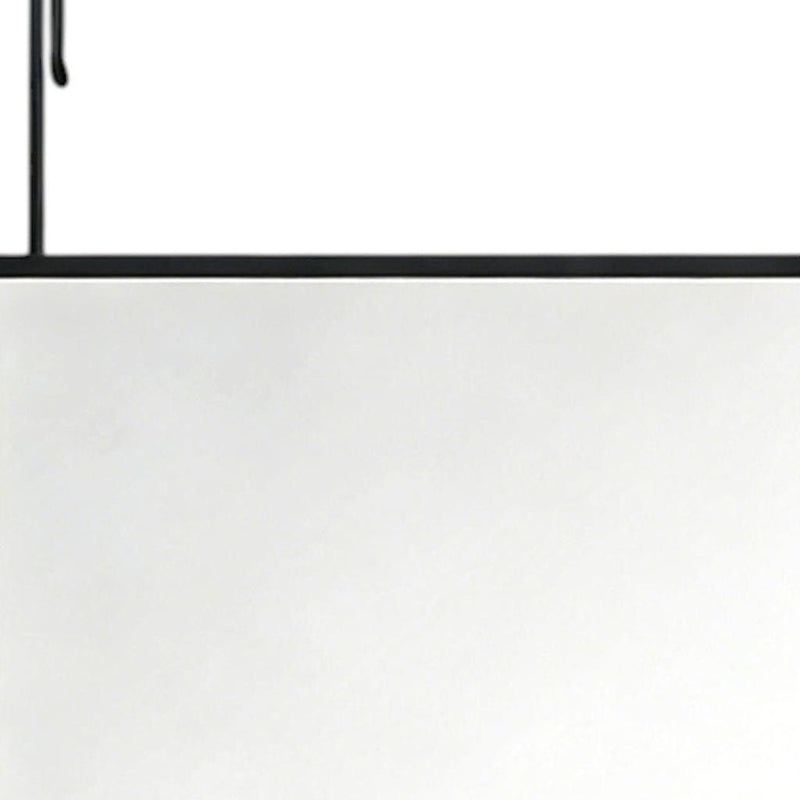 Aluminum Over the Door Framed Cheval Mirror - Black