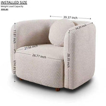 Load image into Gallery viewer, Japandi Style Accent Square Chair
