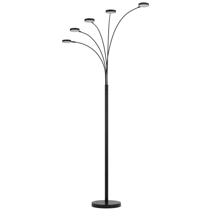 82" Five Light LED Arc Floor Lamp - Bronze