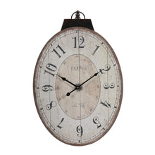 Load image into Gallery viewer, Oval Analog Wall Clock - Ivory
