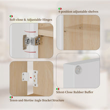 Load image into Gallery viewer, Shaker Wall Cabinet With Soft Close Hinges, Adjustable Shelves, Double Door
