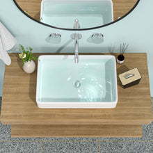 Load image into Gallery viewer, Modern European Design Ceramic Rectangular Vessel Bathroom Sink
