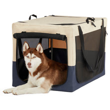 Load image into Gallery viewer, Dog Crates For Dogs, Adjustable Cover By Spiral Iron Pipe, Strengthen Sewing Dog Travel Crate 3 Door Design
