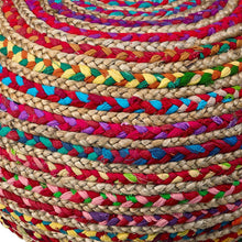 Load image into Gallery viewer, Jute Ottoman - Multicolored
