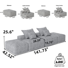 Load image into Gallery viewer, Modern Oversized Diy Combination Modular Sectional Sofa With Pillows
