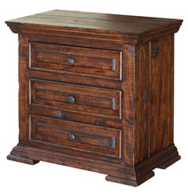 Load image into Gallery viewer, Three Drawer Nightstand - Brown
