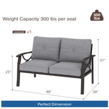 Load image into Gallery viewer, All-Weather Loveseat 2 Seats Sofa With Cushions
