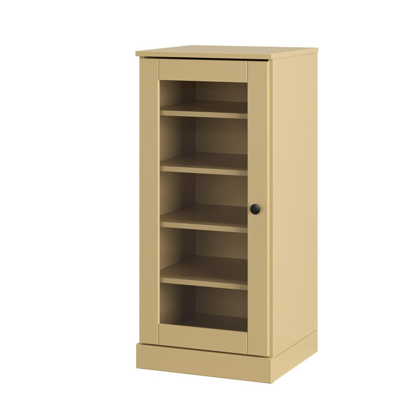 Ten Pair Solid Woodshoe Storage Cabinet (752250) - Yellow