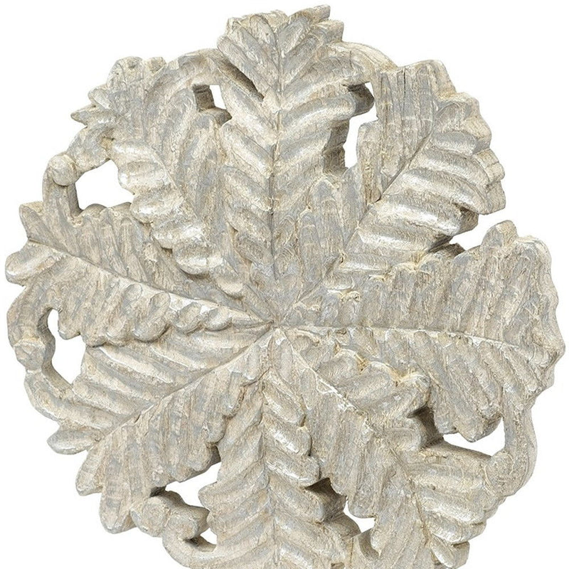 Petite Floral Decor Piece - White