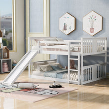 Load image into Gallery viewer, Full Over Full Bunk Bed With Ladder With Slide - White

